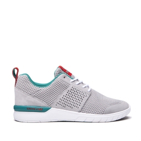 Tenis Supra SCISSOR Hombre Gris/Blancas (MX-38463)